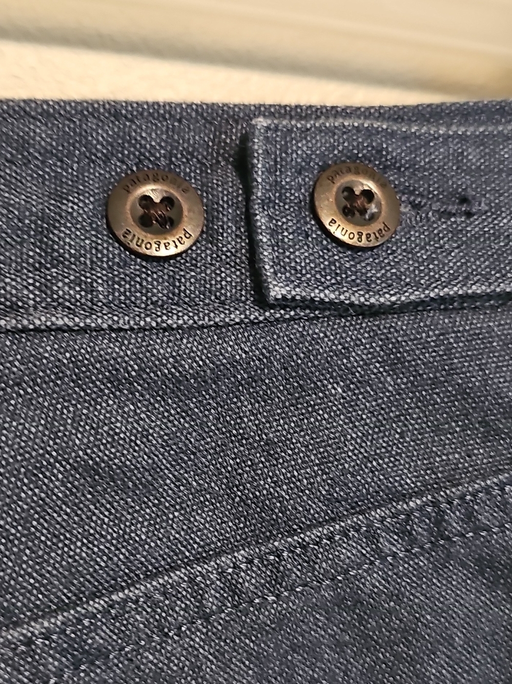 Patagonia Women's Blue Hemp Blend Double Knee Work Pants - Picture 8 of 9